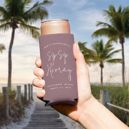 Sip Sip Hooray Personalisierter Junggeselinnen-Abs Selters Dosenkühler