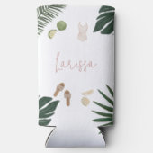 Sip Sip Hooray Personalisierter Junggeselinnen-Abs Selters Dosenkühler (Rückseite)