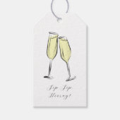 Sip, Sip Hooray Prosecco Geschenketiketts Geschenkanhänger (Vorderseite)