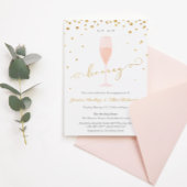 Sip Sip Hooray Shower oder Engagement Party Einladung