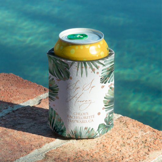 Sip Sip Hooray Tropischer Junggeselinnen-Abschied Dosenkühler (In Situ Pool)