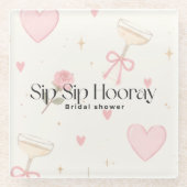 Sip Sip Hooray Untersetzer (Vorderseite)