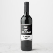 SIP SIP HOORAY Weinetikett (Vorderseite)