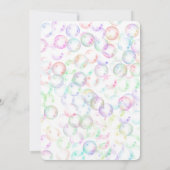 Sip Sip Sip Horray Bubbles Birthday Party Einladung (Rückseite)