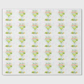 Sip Sip Sip Horray Bubbles Birthday Party Geschenkpapier (Flach)