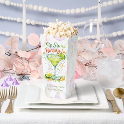 Sip Sip Sip Horray Bubbles Birthday Party Geschenkschachtel (Hochzeit)