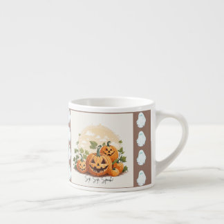 Sip, Sip, Spook! Halloween-Kürbis-Tassendesign Espressotasse