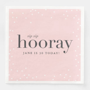 Sip Siphooray Geburtstags-Partyserviette Serviette