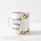 "Sip, Sloth, Relax, Repeat" Zweifarbige Tasse (Vorderseite Links)