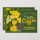 Sip Smile & Celebrate Kaffee Morgen im Garten Einladung (Vorne/Hinten)