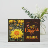 Sip Smile & Celebrate Kaffee Morgen im Garten Einladung (Stehend Vorderseite)