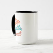 Sip, Smile, Repeat - 15 oz Combo-Tasse Tasse (Vorderseite Links)