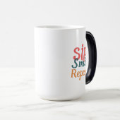 Sip, Smile, Repeat - Morphing Tasse 15 oz (VorderseiteRechts)