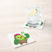 Sip & Smile Untersetzer – Kaktus sagt Hallo (Vor Ort)
