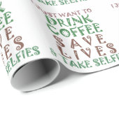 Sip, Snap, Rett: Coffee Enthusiast's Collection Geschenkpapier (Rolleneckpunkt)