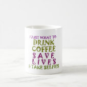 Sip, Snap Wiederholung Chasing Koffein Selbstheilt Kaffeetasse (Mittel)