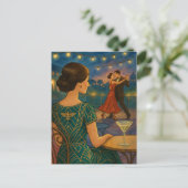 Sip. Sparkle. Repeat. Postkarte (Stehend Vorderseite)