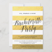 SIP, SPARKLE, SHINE JUNGGESELINNEN-ABSCHIED Einlad Einladung (Vorderseite)