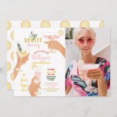 Sip Spritz Hooray Foto Cocktails Getränke Geburtst Einladung (Vorne/Hinten)