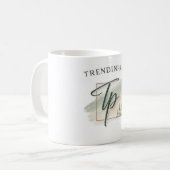 Sip & stay Tasse AI Kunst (Vorderseite Links)