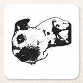 Sip, Stress nicht Rechteckiger Pappuntersetzer (Vorderseite)