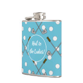 Sip & Swing – Hellblaue Golfclub-Flasche Flachmann (Links)
