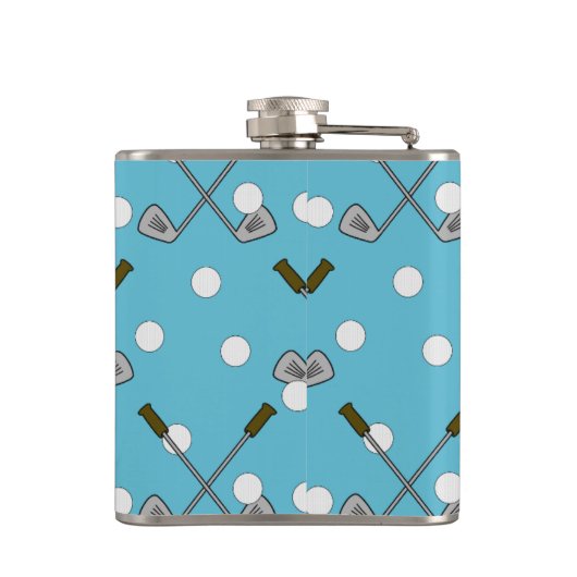 Sip & Swing – Light Blue Golf Club Flask Flachmann (Rückseite)