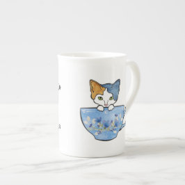 Sip-Tee und Pet meine Katzen-China-Tasse Porzellantasse