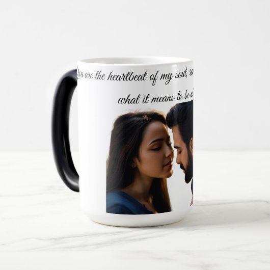 Sip the Feelings of Your Heart ❤️ Verwandlungstasse (Vorderseite Links)