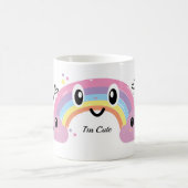 Sip Under the Rainbow” Cute Mug Kaffeetasse (Mittel)