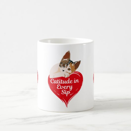 Sip with Catitude Kaffeetasse (Mittel)
