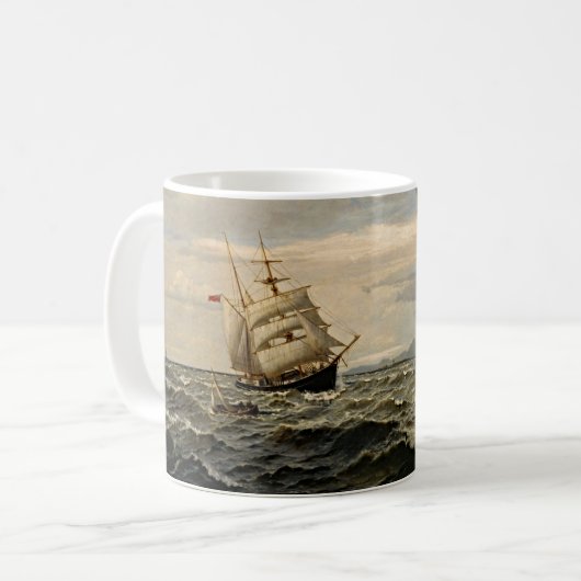 Sip Your Dreams by Ocean: maritime Ruhe Kaffeetasse (Vorderseite Links)