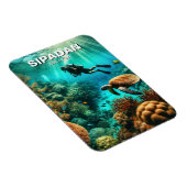 Sipadan Malaysia Scuba Diver Magnet (Rechte Seite)