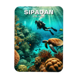 Sipadan Malaysia Scuba Diver Magnet