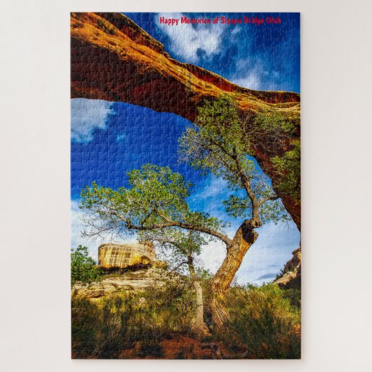 Sipapu Brücke Utah. Jigsaw Puzzle (Vertikal)