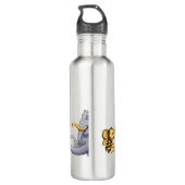 SipAura – Artistic Mug & Hot Water Bottle Design Edelstahlflasche (Rückseite)