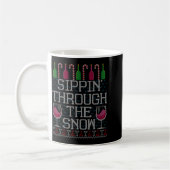 Sipn' Through The Snow Red Wine Ugly Christmas Swe Kaffeetasse (Links)