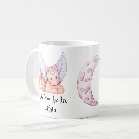 Sippe aus dem Feuer im Drachen Kaffeetasse (Vorderseite Links)