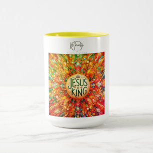 "Sippe im Glauben: Jesus ist König-Kaffee-Tasse" Tasse