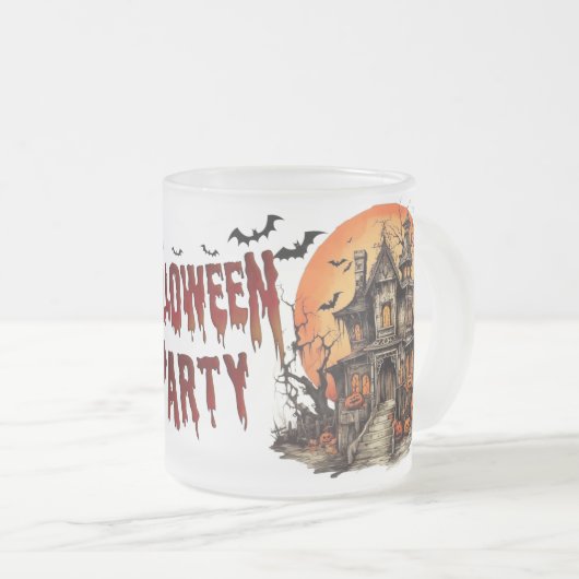 🎃 Sippe im Spooky Style Halloween Mattierte Tasse (VorderseiteRechts)