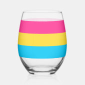 Sippe mit Stolz: Pansexual Stemless Wine Glass Weinglas Ohne Stiel (Rückseite)