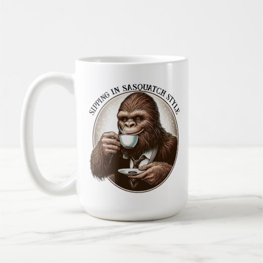 Sippen im Sasquatch-Stil Kaffeetasse (Links)