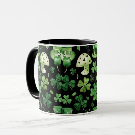 "Sippen Sie das Glück der Iren mit Jedem Brew!" Tasse (Vorderseite Links)