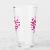 Sippin Beauty Pink Typografie Glas (Links)