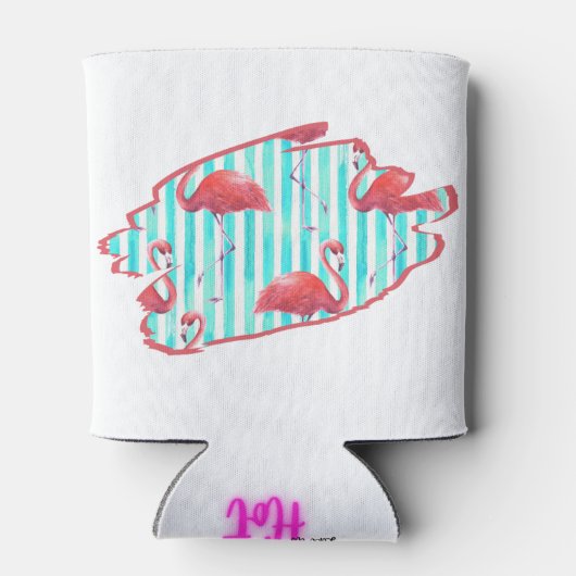 Sippin’ Hübsch: Flamingo Can Cooler Dosenkühler (Rückseite)