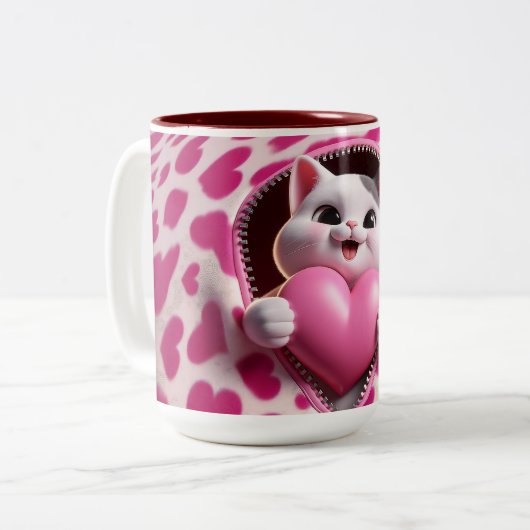 Sippin-Liebe von My Valentine Day Coffee Tasse (Vorderseite Links)