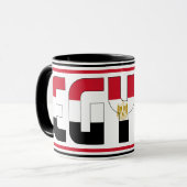 Sippin' mit Ägypten Patriotischer Kaffee Tasse (Vorderseite Links)