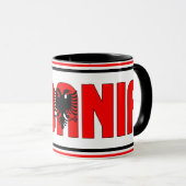 Sippin' mit Albanien Patriotischer Kaffee Tasse (VorderseiteRechts)