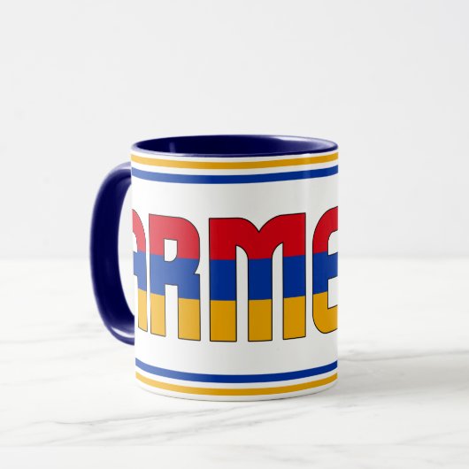 Sippin' mit Armenia Patriotischer Kaffee Tasse (Vorderseite Links)