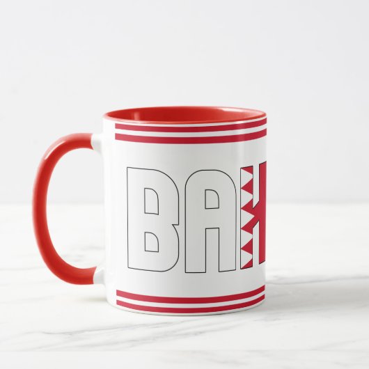 Sippin' mit Bahrain Patriotischer Kaffee Tasse (Links)